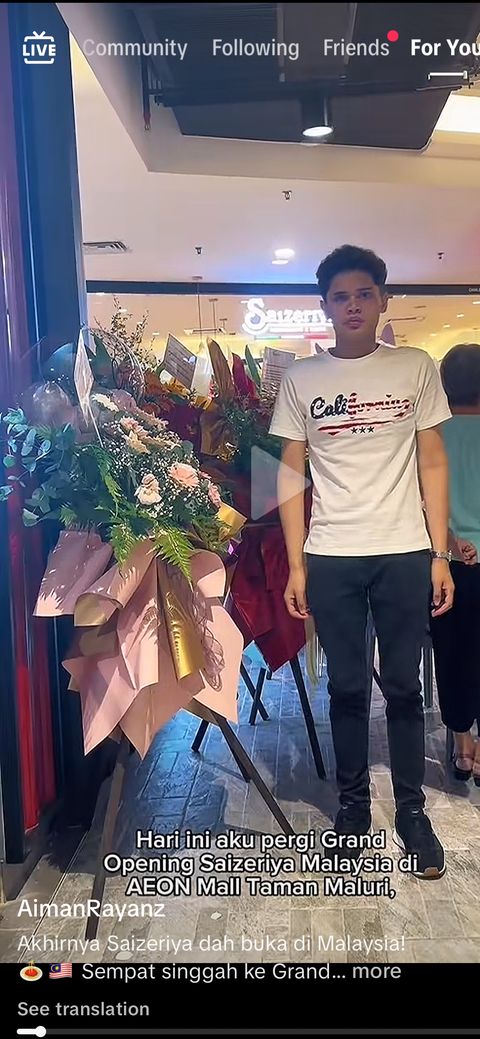 Saizeriya Malaysia creator post 1 on TikTok