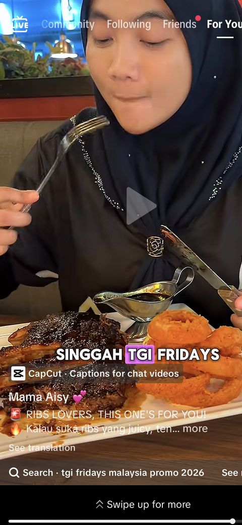 TGI Fridays creator post 6 on TikTok